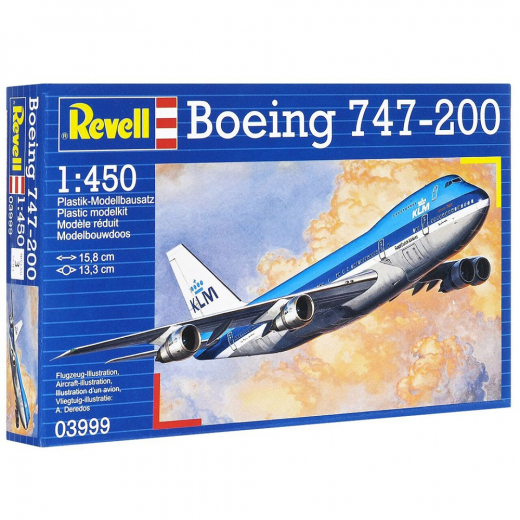 Revell - Boeing 747-200 1:450 - 22 Pcs i gruppen PUSLESPIL / Modelbygning / Revell / Kampkøretøjer hos Spelexperten (R-3999)