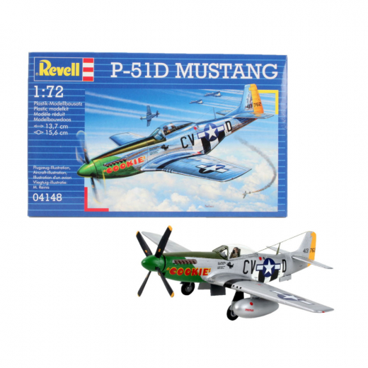 Revell - P51D Mustang 1:72 - 34 Pcs i gruppen PUSLESPIL / Modelbygning / Revell / Kampkøretøjer hos Spelexperten (R-4148)