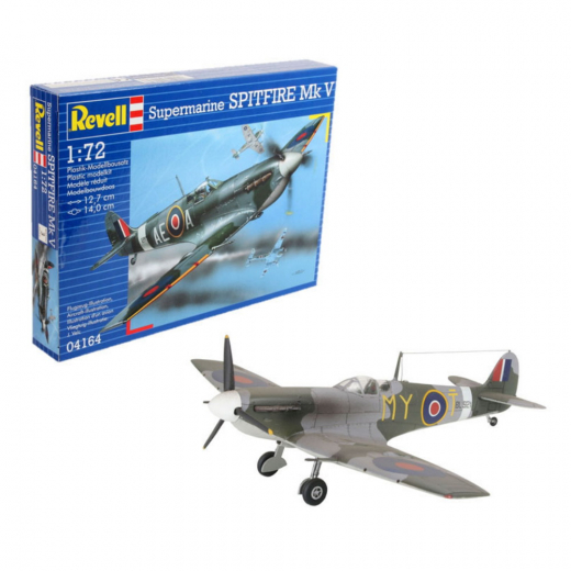 Revell - Supermarine Spitfire Mk V 1:72 - 39 Pcs i gruppen PUSLESPIL / Modelbygning / Revell / Kampkøretøjer hos Spelexperten (R-4164)