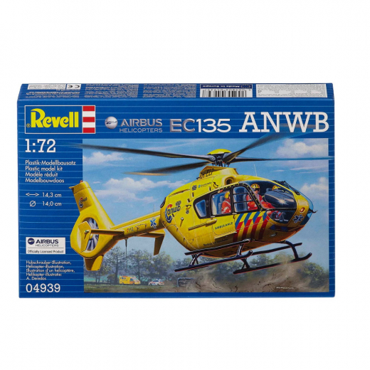 Revell - Airbus EC135 ANWB 1:72 i gruppen PUSLESPIL / Modelbygning / Revell / Køretøj hos Spelexperten (R-4939)