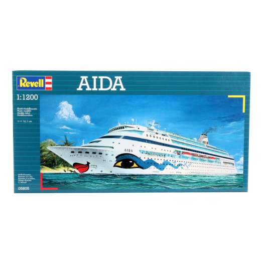 Revell - AIDA 1:1200 - 28 Pcs i gruppen PUSLESPIL / Modelbygning / Revell / Køretøj hos Spelexperten (R-5805)