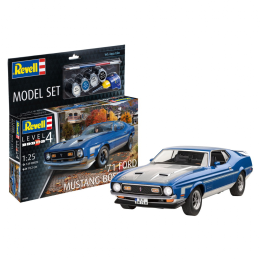 Revell - Model Set '71 Mustang Boss 351 1:25 i gruppen PUSLESPIL / Modelbygning / Revell / Køretøj hos Spelexperten (R-67699)
