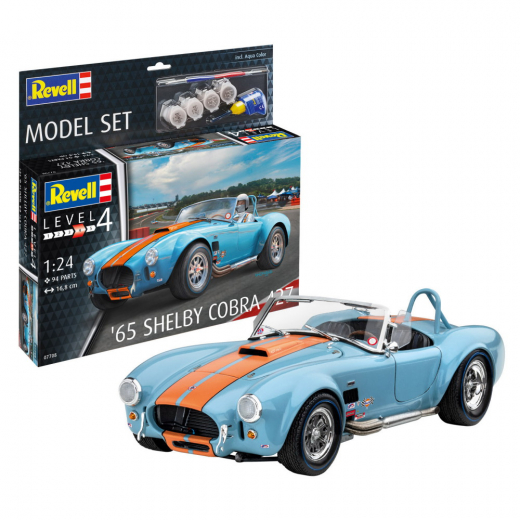 Revell - Model Set '65 Shelby Cobra 427 1:24 i gruppen PUSLESPIL / Modelbygning / Revell / Køretøj hos Spelexperten (R-67708)