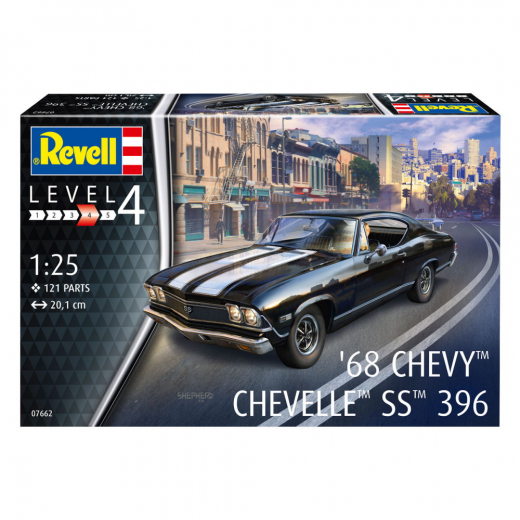 Revell - ´69 Chevy Chevelle SS 396 1:25 - 121 Pcs i gruppen PUSLESPIL / Modelbygning / Revell / Køretøj hos Spelexperten (R-7662)