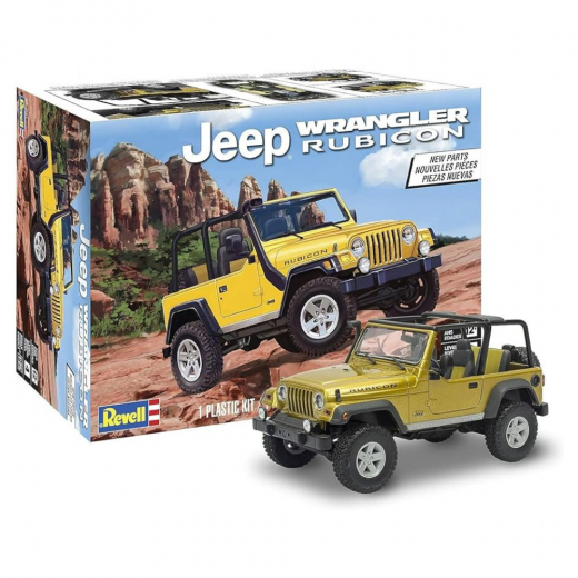 Revell - Jeep Wrangler Rubicon 1:25 - 92 Pcs i gruppen PUSLESPIL / Modelbygning / Revell / Køretøj hos Spelexperten (R-85-4501)