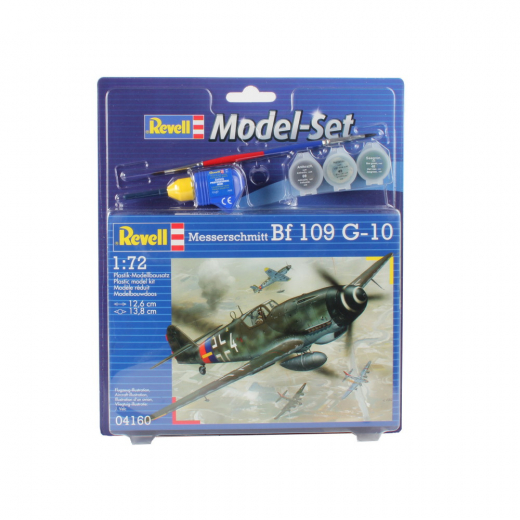 Revell Model Set - Messerschmitt Bf 109 G-10 1:72 - 37 Bitar i gruppen PUSLESPIL / Modelbygning / Revell / Kampkøretøjer hos Spelexperten (R-M4160)