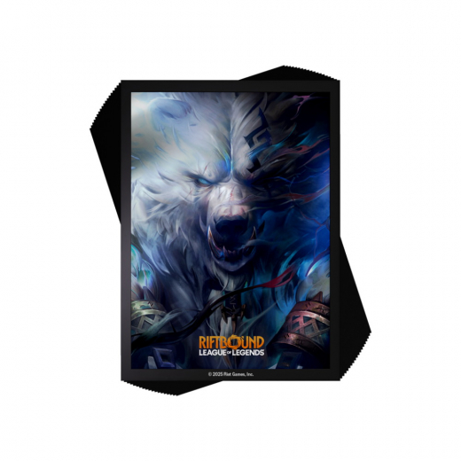 Riftbound: Art Sleeves 64 x 90 mm - Volibear i gruppen SELSKABSSPIL / Tilbehør / Sleeves hos Spelexperten (RB-01AS02-EN)