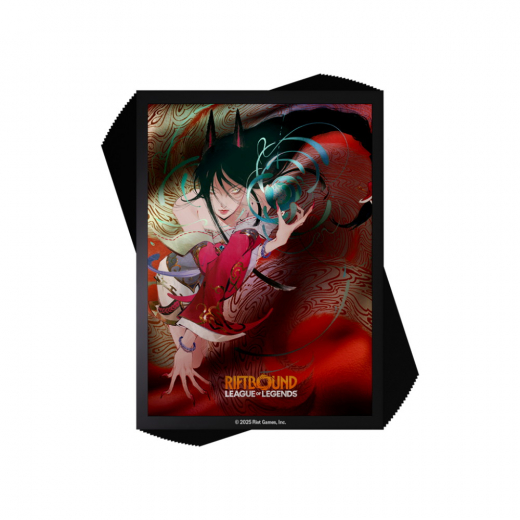 Riftbound: Art Sleeves 64 x 90 mm - Ahri i gruppen SELSKABSSPIL / Tilbehør / Sleeves hos Spelexperten (RB-01AS04-EN)