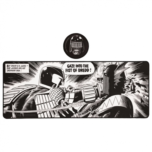 2000 AD Judge Dredd Desk Pad and Coaster Set i gruppen LEGETØJ / Collectibles hos Spelexperten (RB-JD02)