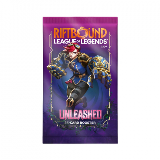 Riftbound: League of Legends TCG - Unleashed Booster Pack i gruppen SELSKABSSPIL / Kortspil hos Spelexperten (RB03BD01EN-BOS)