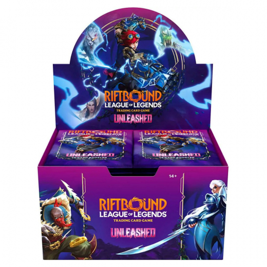 Riftbound: League of Legends TCG - Unleashed Booster Display i gruppen SELSKABSSPIL / Kortspil hos Spelexperten (RB03BD01EN-DIS)