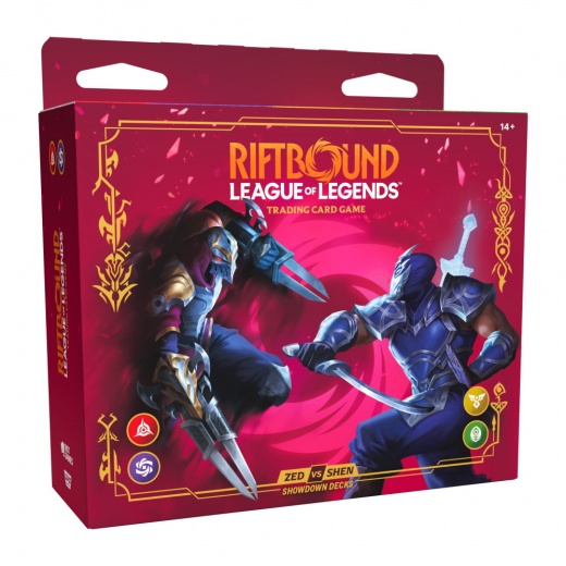 Riftbound: League of Legends TCG - Vendetta Showdown Decks: Zed vs Shen i gruppen SELSKABSSPIL / Kortspil hos Spelexperten (RB04SD01EN)