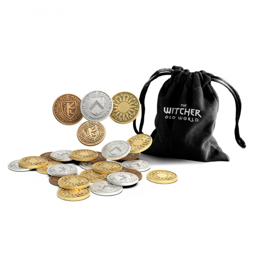 The Witcher: Old World - Metal Coins (Exp.) i gruppen SELSKABSSPIL / Tilbehør hos Spelexperten (REB98452)