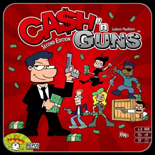 Cash 'n Guns (Second Edition) i gruppen SELSKABSSPIL / Partyspil hos Spelexperten (REPCGUS0)