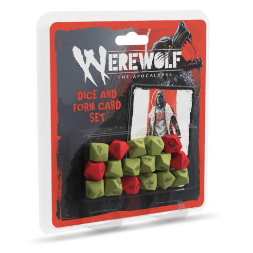 Werewolf: The Apocalypse - Game Dice and Form Card Set i gruppen SELSKABSSPIL / Rollespil hos Spelexperten (RGD02592)