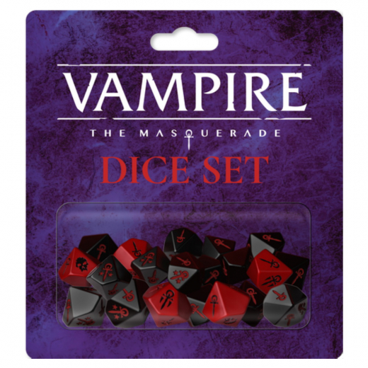Vampire: The Masquerade RPG - Dice Set i gruppen SELSKABSSPIL / Rollespil / Vampire: The Masquerade hos Spelexperten (RGS02311)