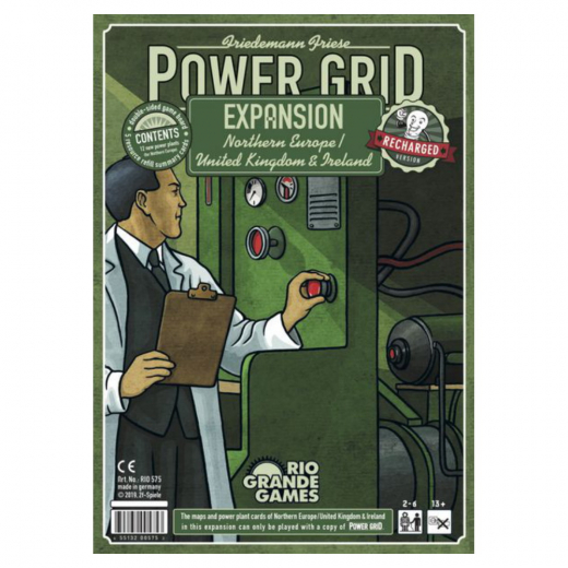 Power Grid Recharged: Northern Europe/United Kingdom & Ireland (Exp.) i gruppen SELSKABSSPIL / Udvidelser hos Spelexperten (RIO485)