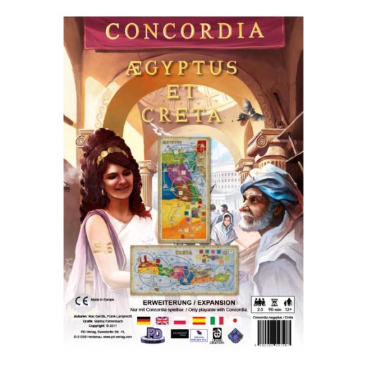 Concordia: Aegyptus / Creta (Exp.) i gruppen SELSKABSSPIL / Udvidelser hos Spelexperten (RIO553)