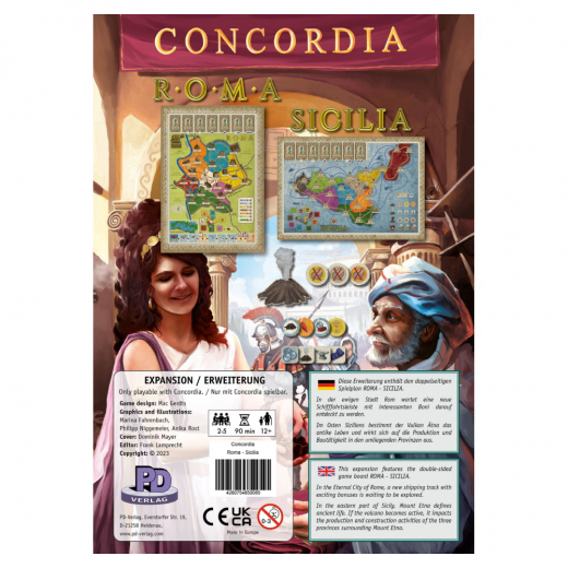 Concordia: Roma / Sicilia (Exp.) i gruppen SELSKABSSPIL / Udvidelser hos Spelexperten (RIO661)