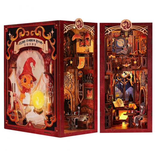 Book Nook: Flame Common Room i gruppen PUSLESPIL / Book Nook hos Spelexperten (RK01)