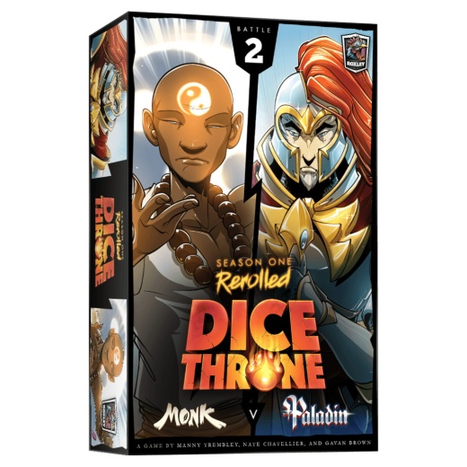 Dice Throne: Season One ReRolled - Monk V Paladin i gruppen SELSKABSSPIL / Strategispil hos Spelexperten (ROX637)