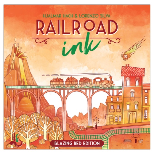 Railroad Ink: Blazing Red Edition (DK) i gruppen SELSKABSSPIL / Strategispil hos Spelexperten (RRIR09SCA)