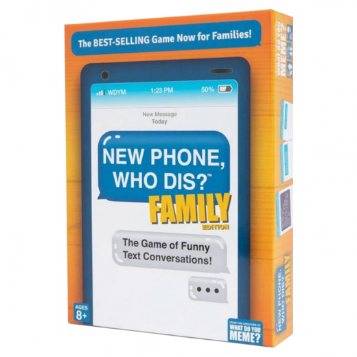 New Phone, Who Dis? Family Edition i gruppen SELSKABSSPIL / Familiespil hos Spelexperten (SBDK3095)