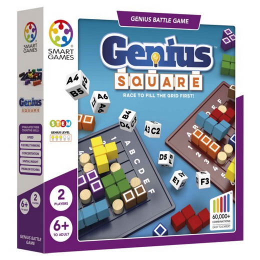 Genius Square (DK) i gruppen SELSKABSSPIL / Børnespil hos Spelexperten (SG9001)