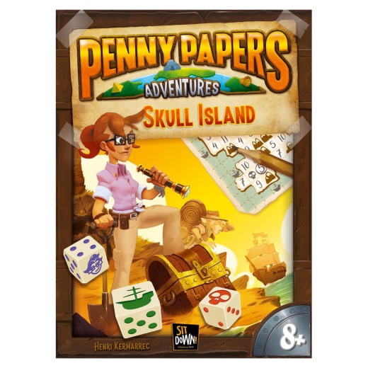 Penny Papers Adventures: Skull Island i gruppen SELSKABSSPIL / Strategispil hos Spelexperten (SIT2544)