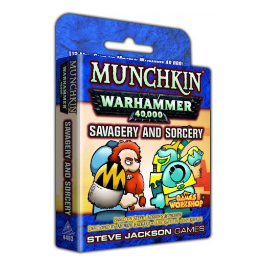 Munchkin Warhammer 40,000: Savagery and Sorcery (Exp.) i gruppen SELSKABSSPIL / Udvidelser hos Spelexperten (SJG4483)