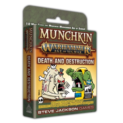 Munchkin Warhammer: Age of Sigmar - Death and Destruction (Exp.) i gruppen SELSKABSSPIL / Udvidelser hos Spelexperten (SJG4485)