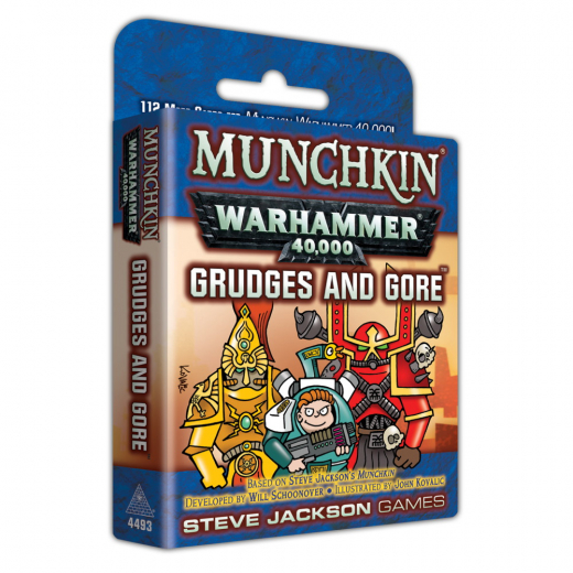 Munchkin Warhammer 40,000: Grudges and Gore (Exp.) i gruppen SELSKABSSPIL / Spilserier / Munchkin hos Spelexperten (SJG4493)