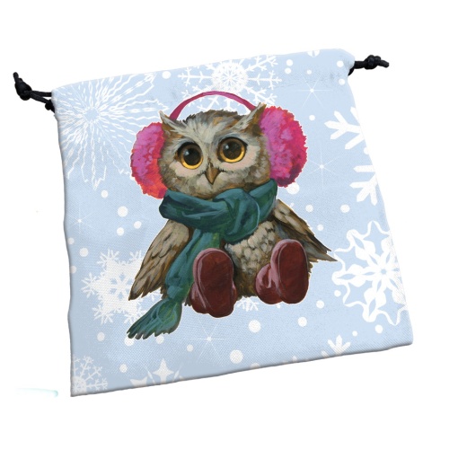 Dice Bag - Festive Owls Deluxe i gruppen SELSKABSSPIL / Tilbehør / Terninger & tilbehør hos Spelexperten (SJG5214)