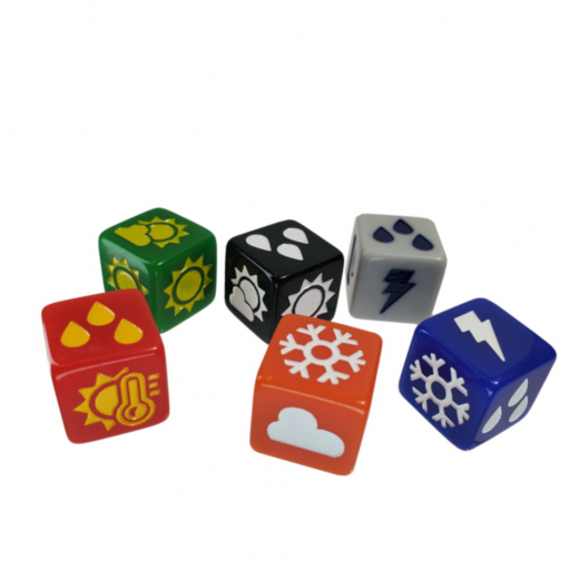 Weather Dice Set i gruppen SELSKABSSPIL / Tilbehør / Terninger & tilbehør hos Spelexperten (SJG5981)