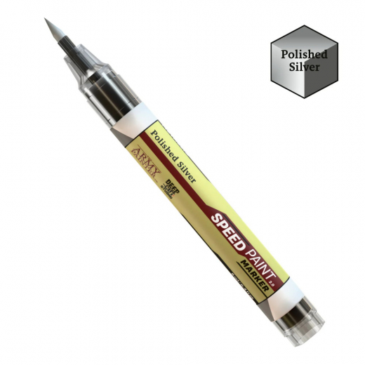 Army Painter: Speedpaint Marker Metallic - Polished Silver i gruppen Nyheder hos Spelexperten (SM1017)