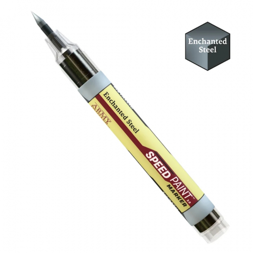 Army Painter: Speedpaint Metallic Marker - Enchanted Steel i gruppen SELSKABSSPIL / Tilbehør / Andet hos Spelexperten (SM1030)