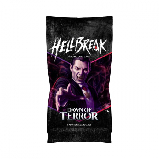 Hellbreak TCG: Dawn of Terror - Booster Pack i gruppen SELSKABSSPIL / Kortspil hos Spelexperten (SPMHBR1940-BOS)