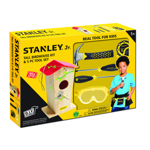 Stanley Jr DIY - Værktøjssæt og fuglehus i gruppen LEGETØJ / Skab & mal hos Spelexperten (STOK008-T05-SY)