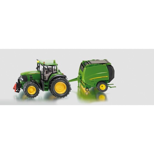 Siku Super - 1665 John Deere Traktor med presser i gruppen Siku 1:87 hos Spelexperten (Siku111665)