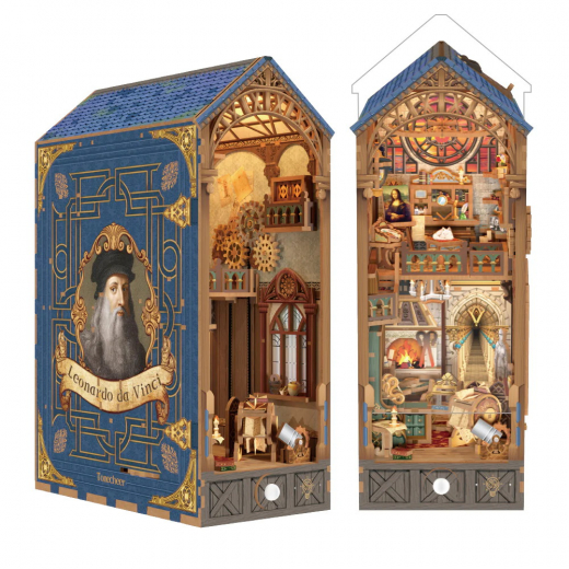 Tonecheer Book Nook - Leonardo da Vinci i gruppen PUSLESPIL / Book Nook hos Spelexperten (TQ135)