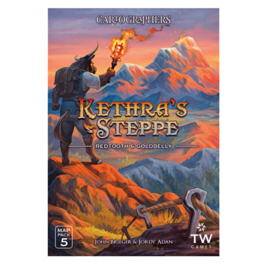 Cartographers: Kethra's Steppe - Redtooth & Goldbelly (Exp.) i gruppen SELSKABSSPIL / Udvidelser hos Spelexperten (TWK4067)