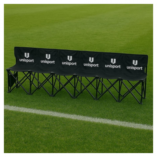 Unisport Sammenklappelig Bænk – Sort/Hvid i gruppen UDENDØRSSPIL / Fodbold / Tilbehør til træning hos Spelexperten (U240035)