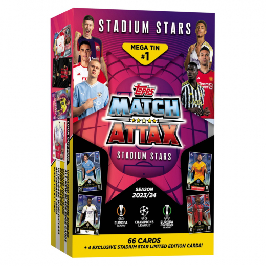 Match Attax TCG Stadium Stars 23/24 Mega Tin #1 i gruppen SELSKABSSPIL / Kortspil hos Spelexperten (UCLMA23-2306-1)