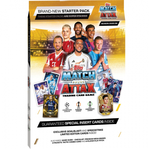 Topps Match Attax Champions League Starter Pack 2025/26 i gruppen SELSKABSSPIL / Samlekort hos Spelexperten (UCLMA25-02)