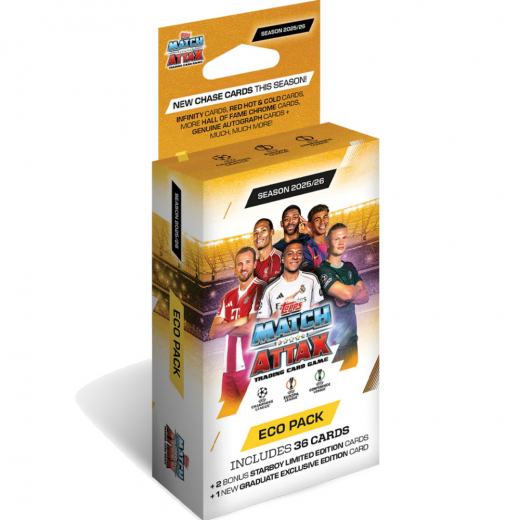 Topps Match Attax Champions League ECO Pack 2025/26 i gruppen SELSKABSSPIL / Samlekort hos Spelexperten (UCLMA25-03)