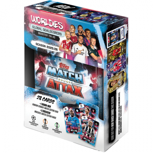 Topps Match Attax Champions League Booster Tin #2 2025/26 i gruppen SELSKABSSPIL / Samlekort hos Spelexperten (UCLMA25-04-2)