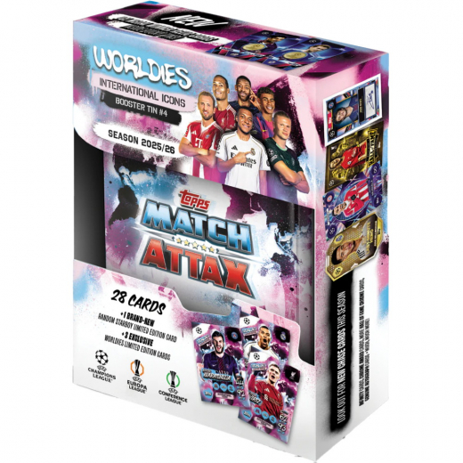 Topps Match Attax Champions League Booster Tin #4 2025/26 i gruppen SELSKABSSPIL / Samlekort hos Spelexperten (UCLMA25-04-4)