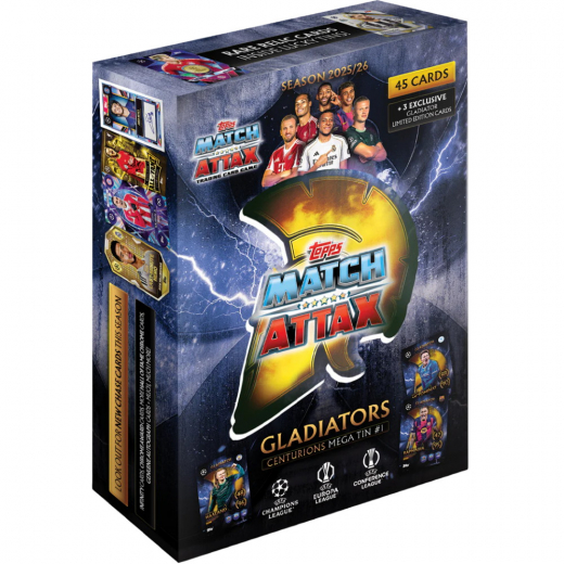 Match Attax UCC Gladiators Centurions Mega Tin #1 2025/26 i gruppen SELSKABSSPIL / Samlekort hos Spelexperten (UCLMA25-05-1)