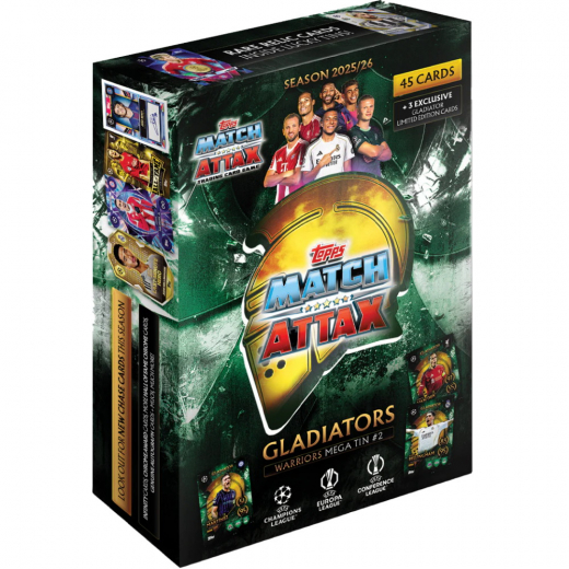 Match Attax UCC Gladiators Warrios Mega Tin #2 2025/26 i gruppen SELSKABSSPIL / Samlekort hos Spelexperten (UCLMA25-05-2)