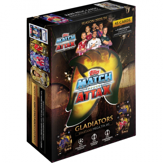 Match Attax UCC Gladiators Spartans Mega Tin #3 2025/26 i gruppen SELSKABSSPIL / Samlekort hos Spelexperten (UCLMA25-05-3)